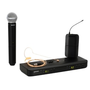 Shure BLX1288UK/MX53-K14 Wireless Combo System with SM58 Handheld and MX153 Earset